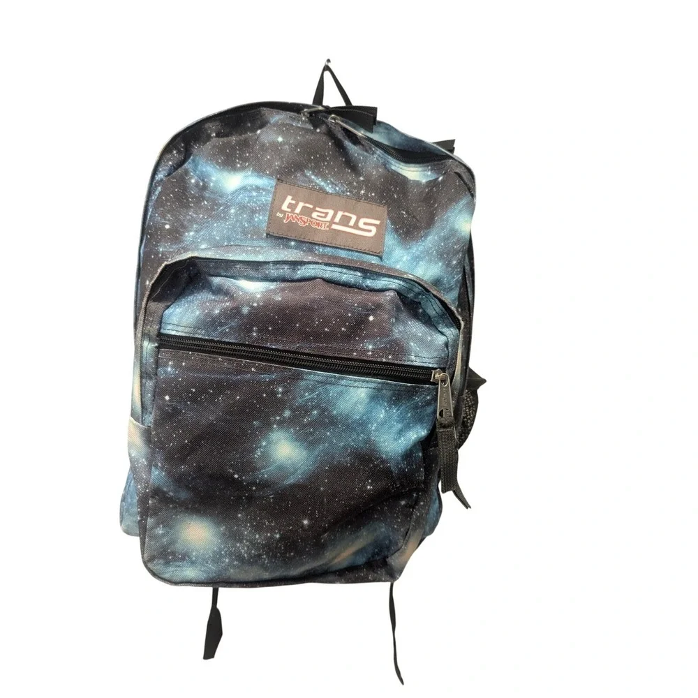 Jansport Trans backpack Cosmos Lightweight blue Black School Hiking Sports